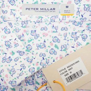 Peter Millar Crown Sport Featherweight Sangria Season Golf Polo Size M-NWT